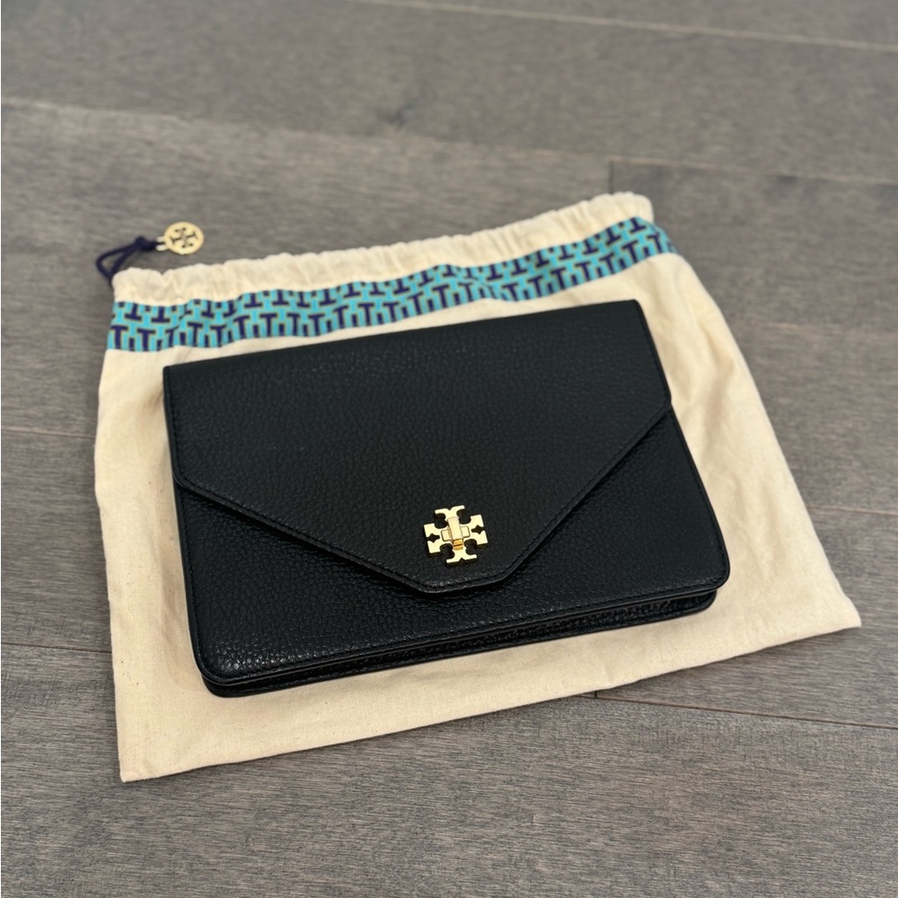 Tory Burch Black Leather Clutch